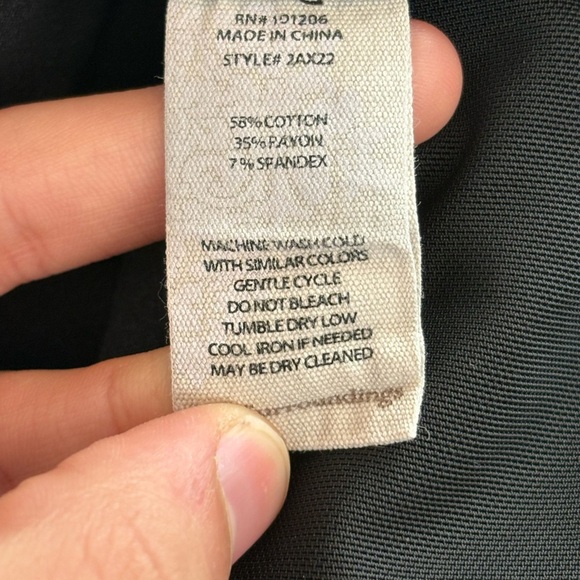 Soft Surroundings pull on Flat Front Elastic Waist black bootcut Pants sz large - Picture 10 of 11